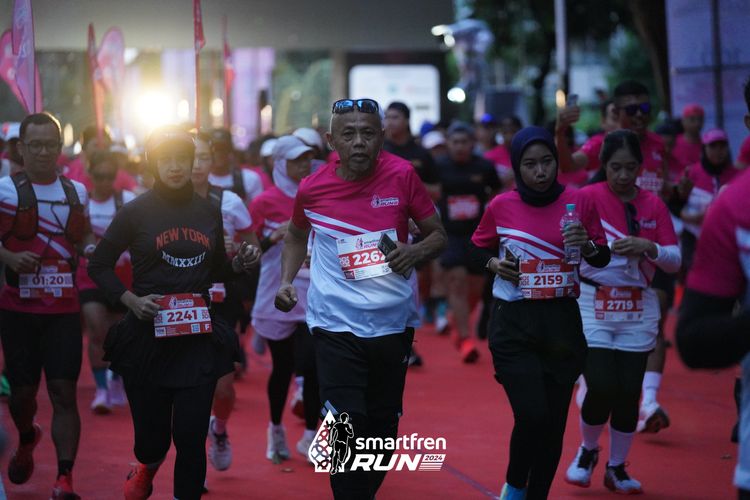 Race photo from Smartfren Run 2024
