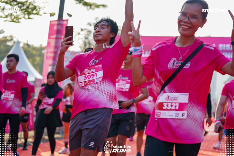 Race photo from Smartfren Run 2025 