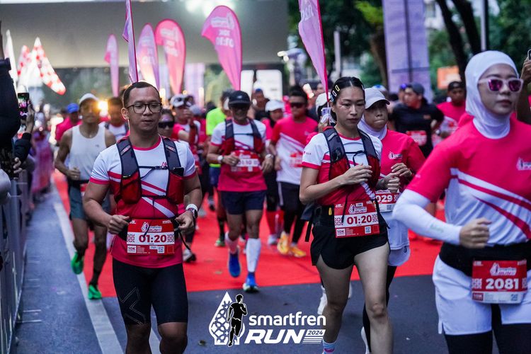Race photo from Smartfren Run 2024