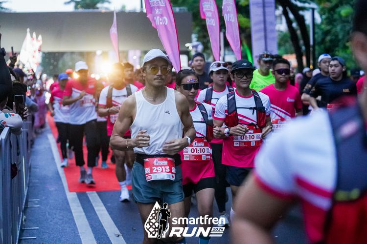 Race photo from Smartfren Run 2024