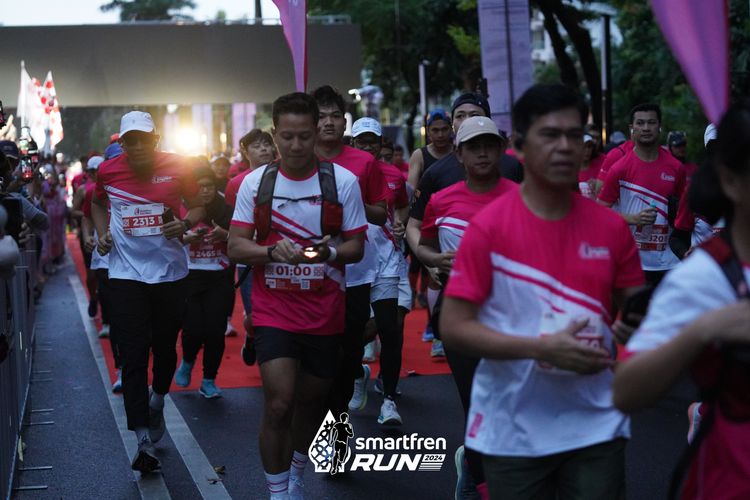 Race photo from Smartfren Run 2024