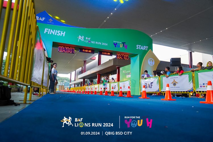 Race photo from BAF LIONS RUN 2024