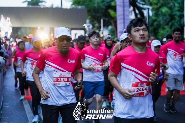 Race photo from Smartfren Run 2024