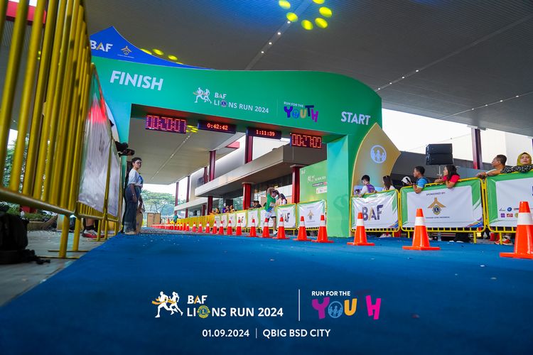 Race photo from BAF LIONS RUN 2024
