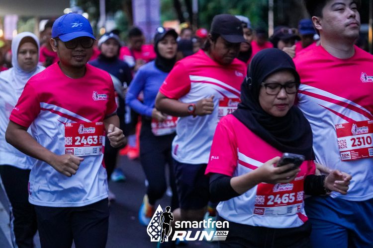 Race photo from Smartfren Run 2024
