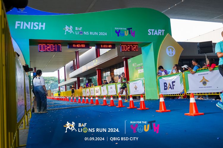 Race photo from BAF LIONS RUN 2024