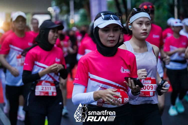 Race photo from Smartfren Run 2024