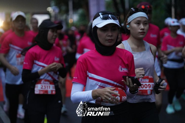 Race photo from Smartfren Run 2024