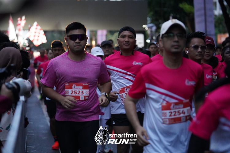 Race photo from Smartfren Run 2024