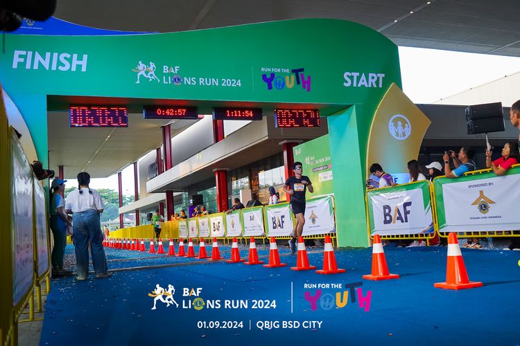 Race photo from BAF LIONS RUN 2024