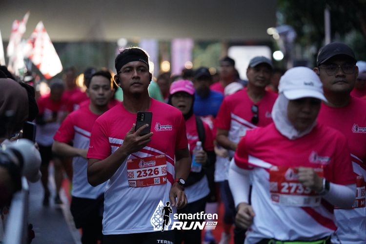 Race photo from Smartfren Run 2024
