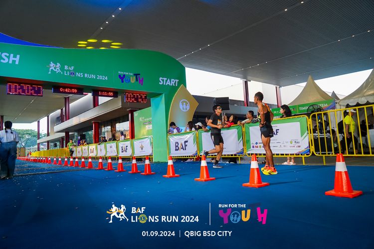 Race photo from BAF LIONS RUN 2024