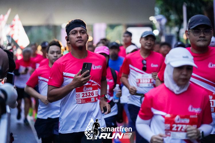 Race photo from Smartfren Run 2024