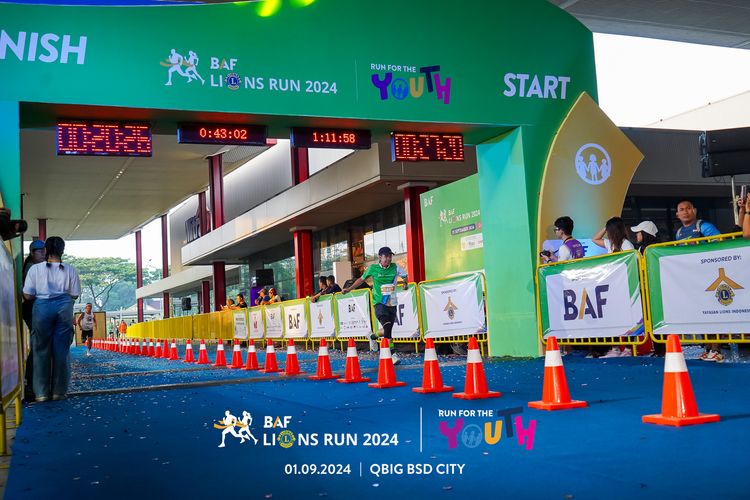 Race photo from BAF LIONS RUN 2024