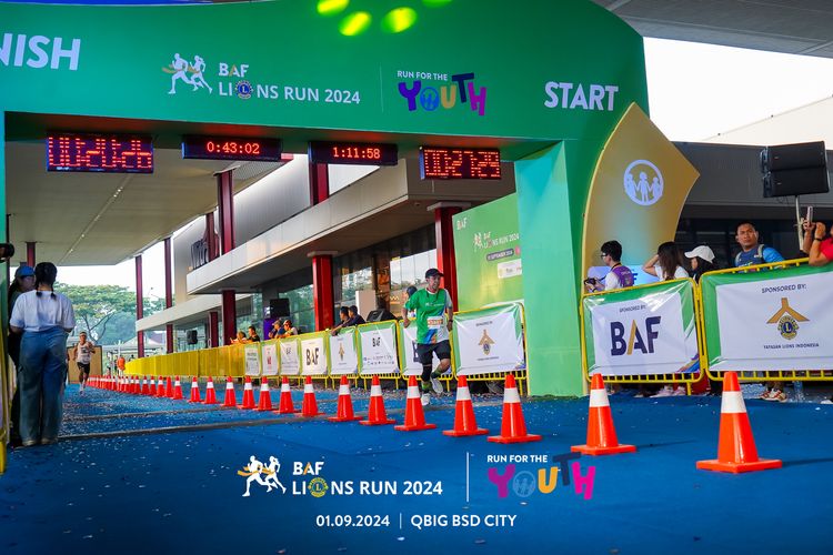 Race photo from BAF LIONS RUN 2024