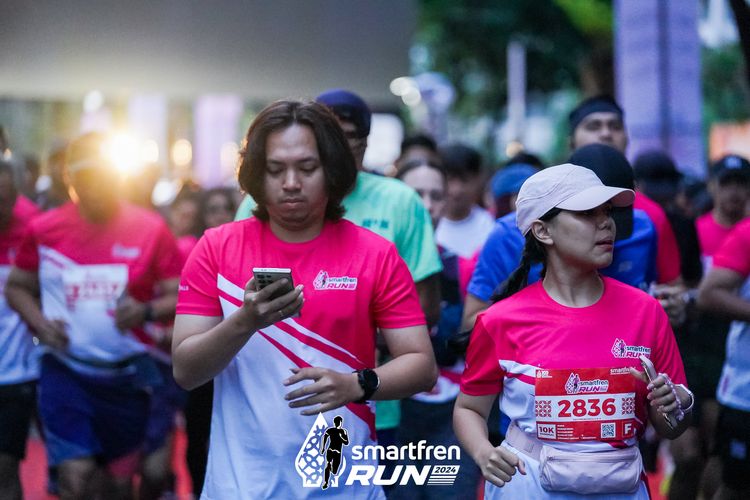 Race photo from Smartfren Run 2024