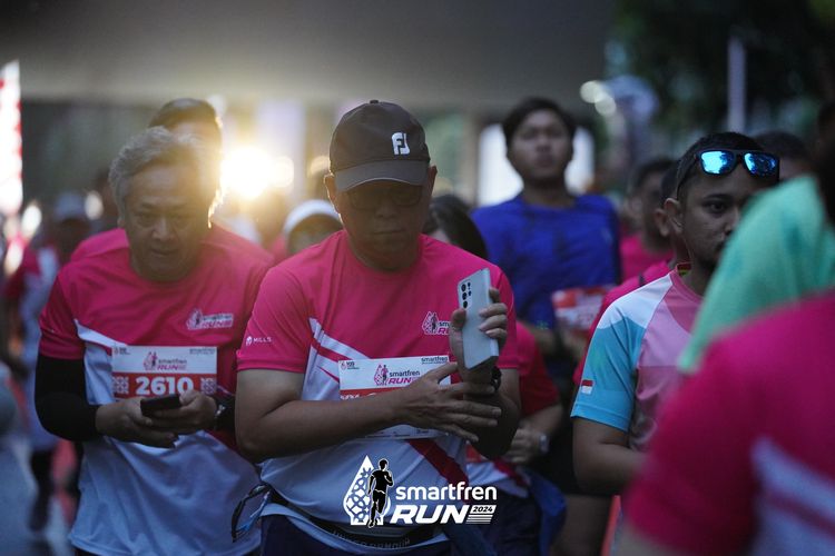 Race photo from Smartfren Run 2024