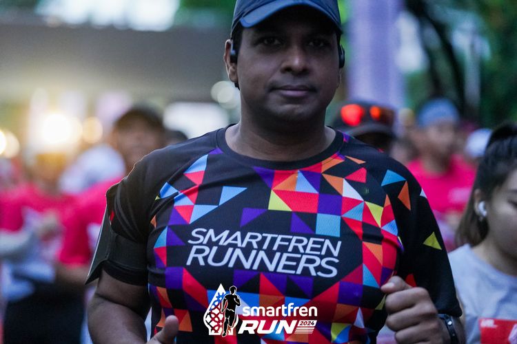 Race photo from Smartfren Run 2024