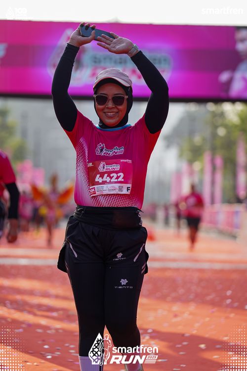 Race photo from Smartfren Run 2025 