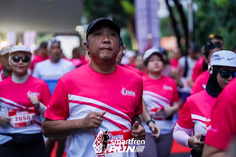 Race photo from Smartfren Run 2024