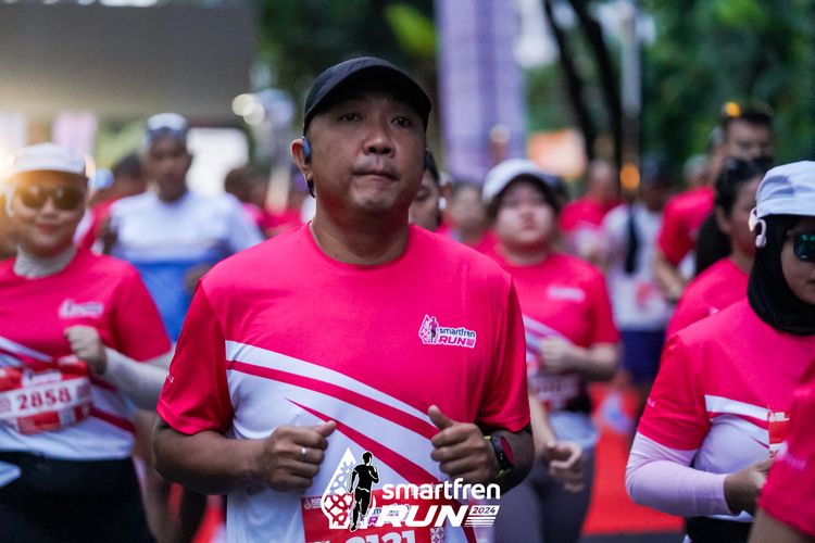 Race photo from Smartfren Run 2024