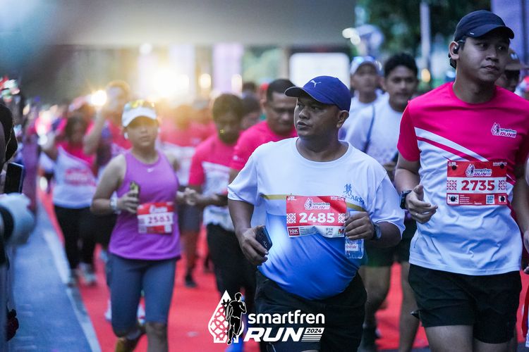 Race photo from Smartfren Run 2024