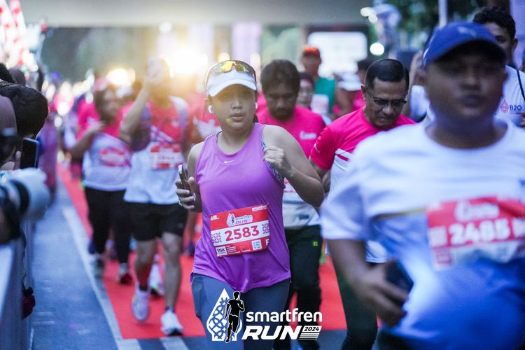 Race photo from Smartfren Run 2024