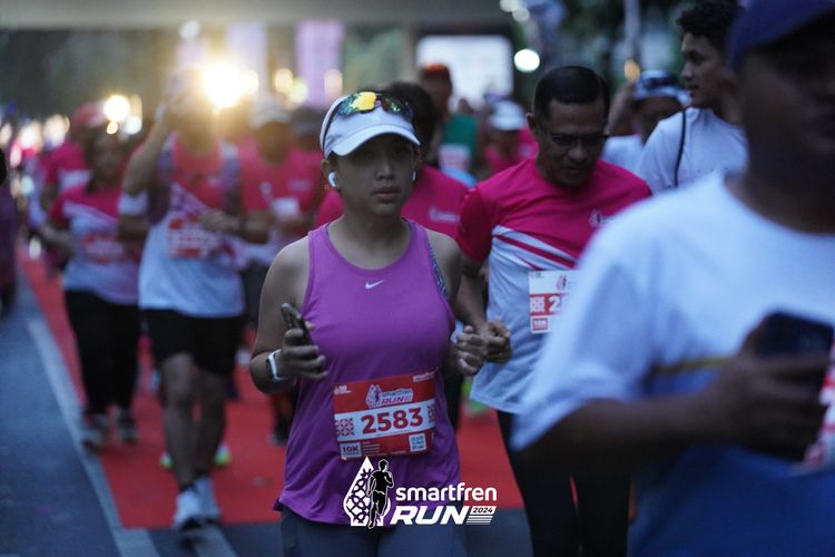 Race photo from Smartfren Run 2024