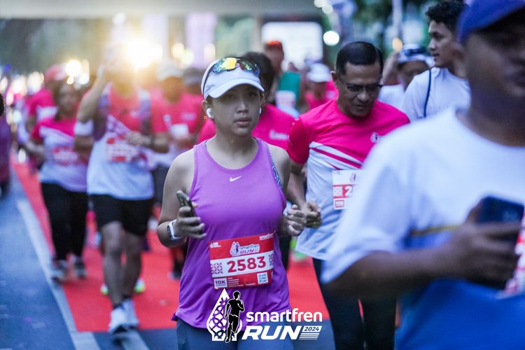 Race photo from Smartfren Run 2024