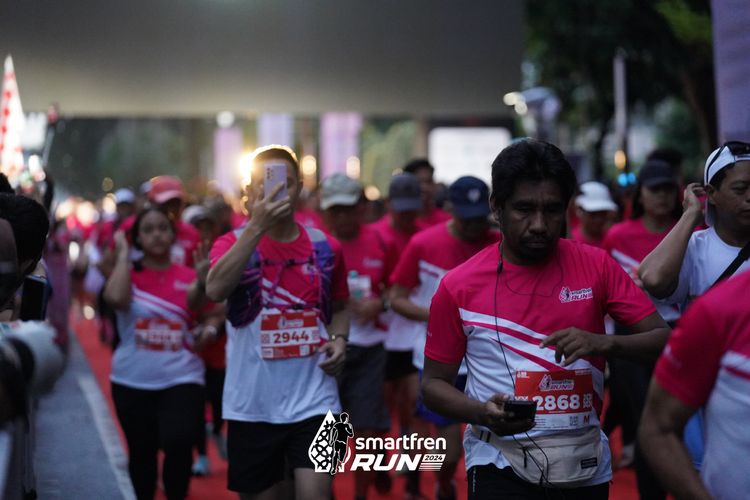 Race photo from Smartfren Run 2024