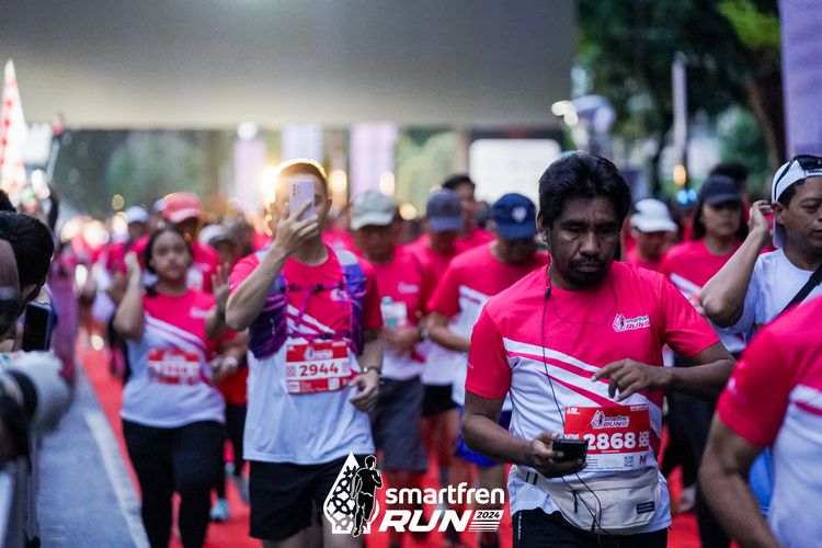 Race photo from Smartfren Run 2024