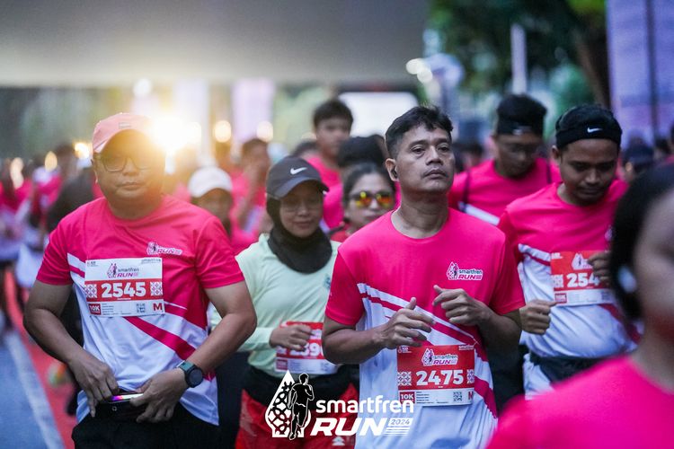 Race photo from Smartfren Run 2024