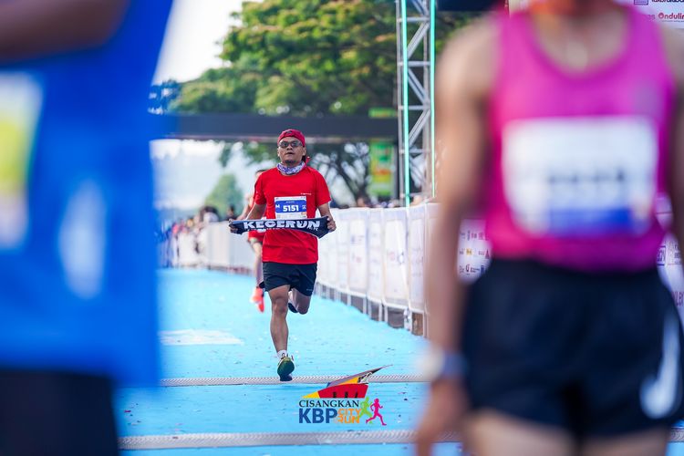Race photo from CISANGKAN KBP CITY RUN 2025