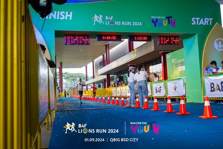 Race photo from BAF LIONS RUN 2024