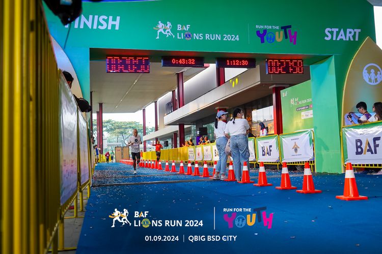 Race photo from BAF LIONS RUN 2024