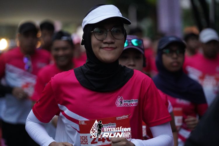 Race photo from Smartfren Run 2024