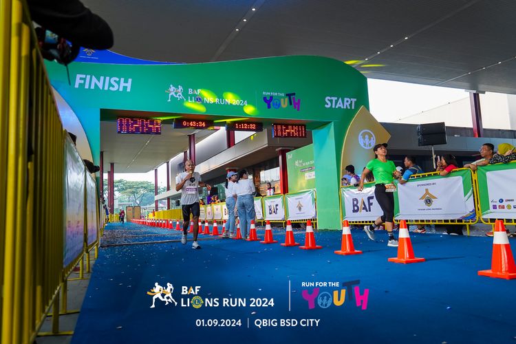 Race photo from BAF LIONS RUN 2024