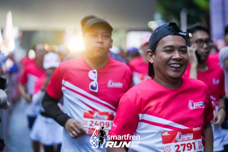 Race photo from Smartfren Run 2024