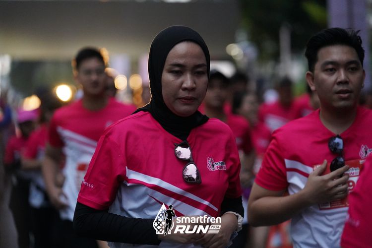 Race photo from Smartfren Run 2024