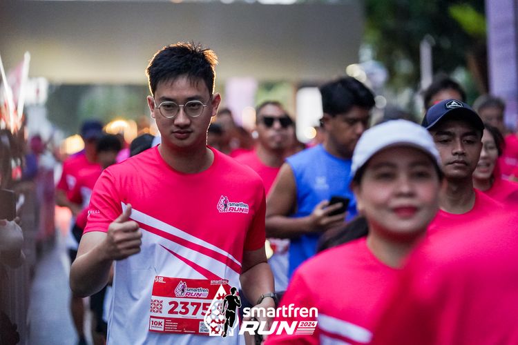 Race photo from Smartfren Run 2024