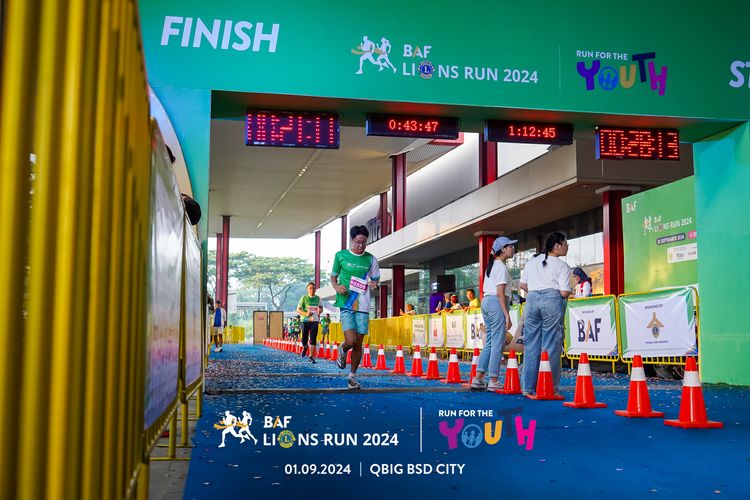 Race photo from BAF LIONS RUN 2024