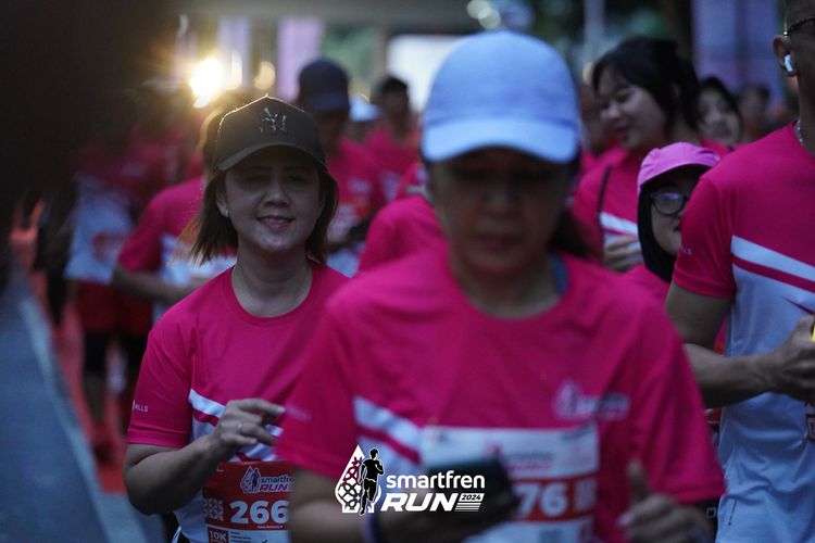 Race photo from Smartfren Run 2024
