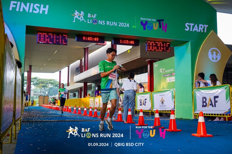 Race photo from BAF LIONS RUN 2024