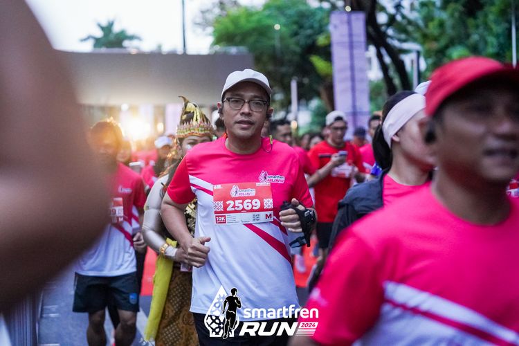 Race photo from Smartfren Run 2024
