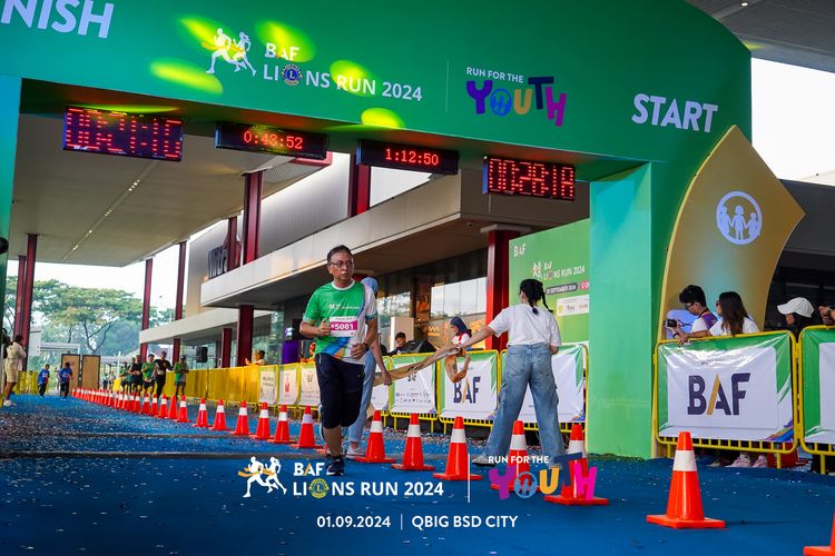 Race photo from BAF LIONS RUN 2024
