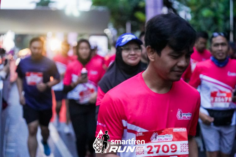 Race photo from Smartfren Run 2024