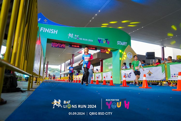 Race photo from BAF LIONS RUN 2024