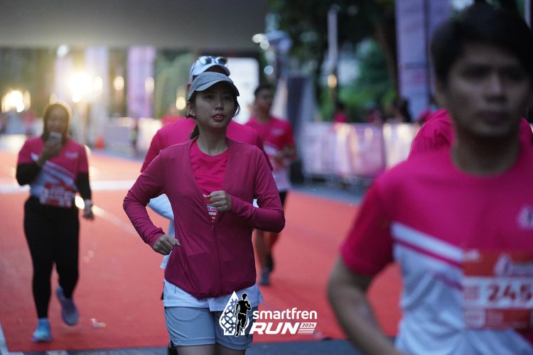 Race photo from Smartfren Run 2024