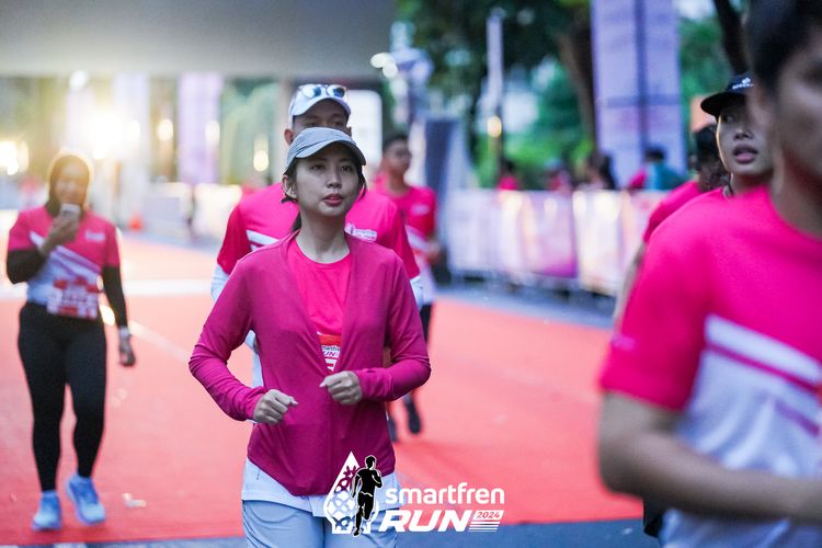 Race photo from Smartfren Run 2024
