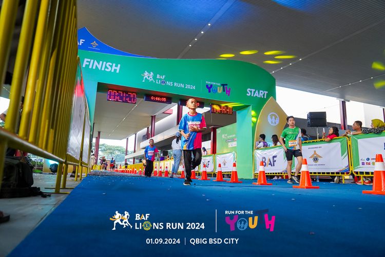 Race photo from BAF LIONS RUN 2024